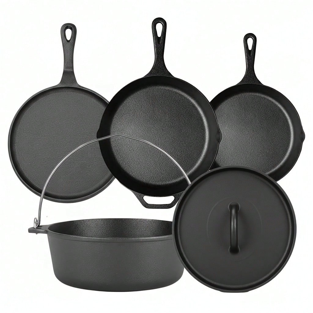 Skillet Cast Iron Camp - PACILACK Cast Iron Pots And Pans