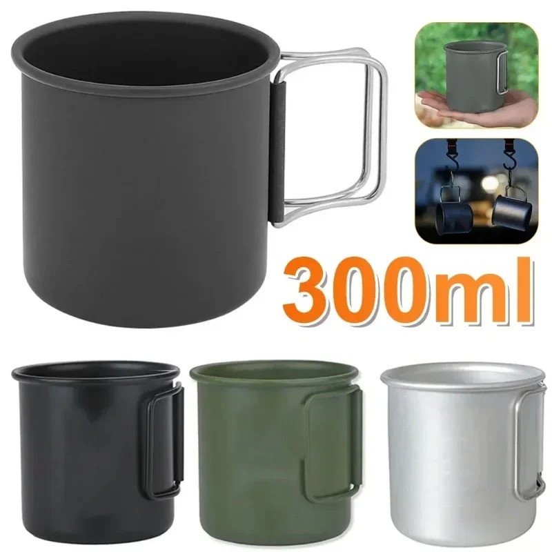 Camping Outdoor Cooking Equipment - New 300ml Foldable Aluminum Alloy Cup
