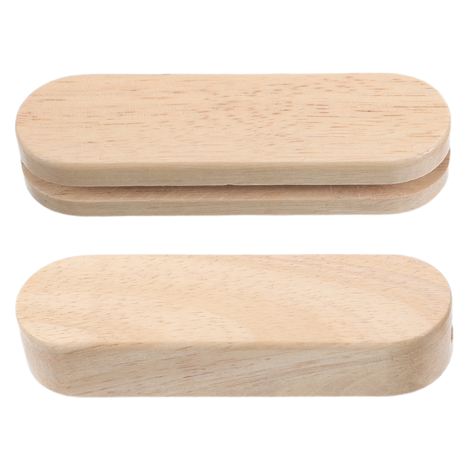 Skillet Cast Iron Camp - 1Pair Outdoor Camping Bbq Plate Wooden
