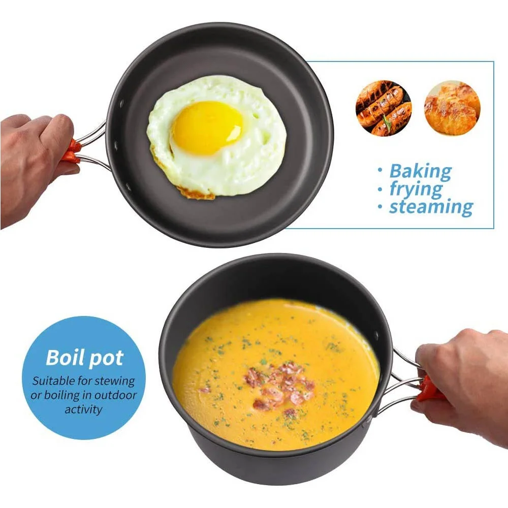 Outdoor camping cooking set, n - Nesting Camping Cooking Set review and price