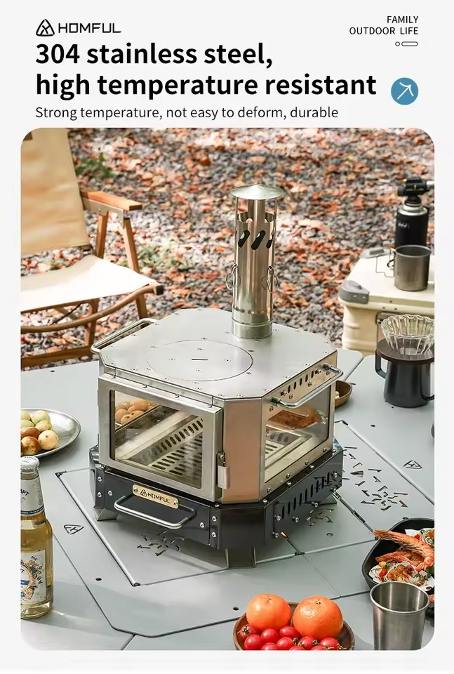 HOMFUL Portable Firewood Stove - Camping Cooking Recipes review and price