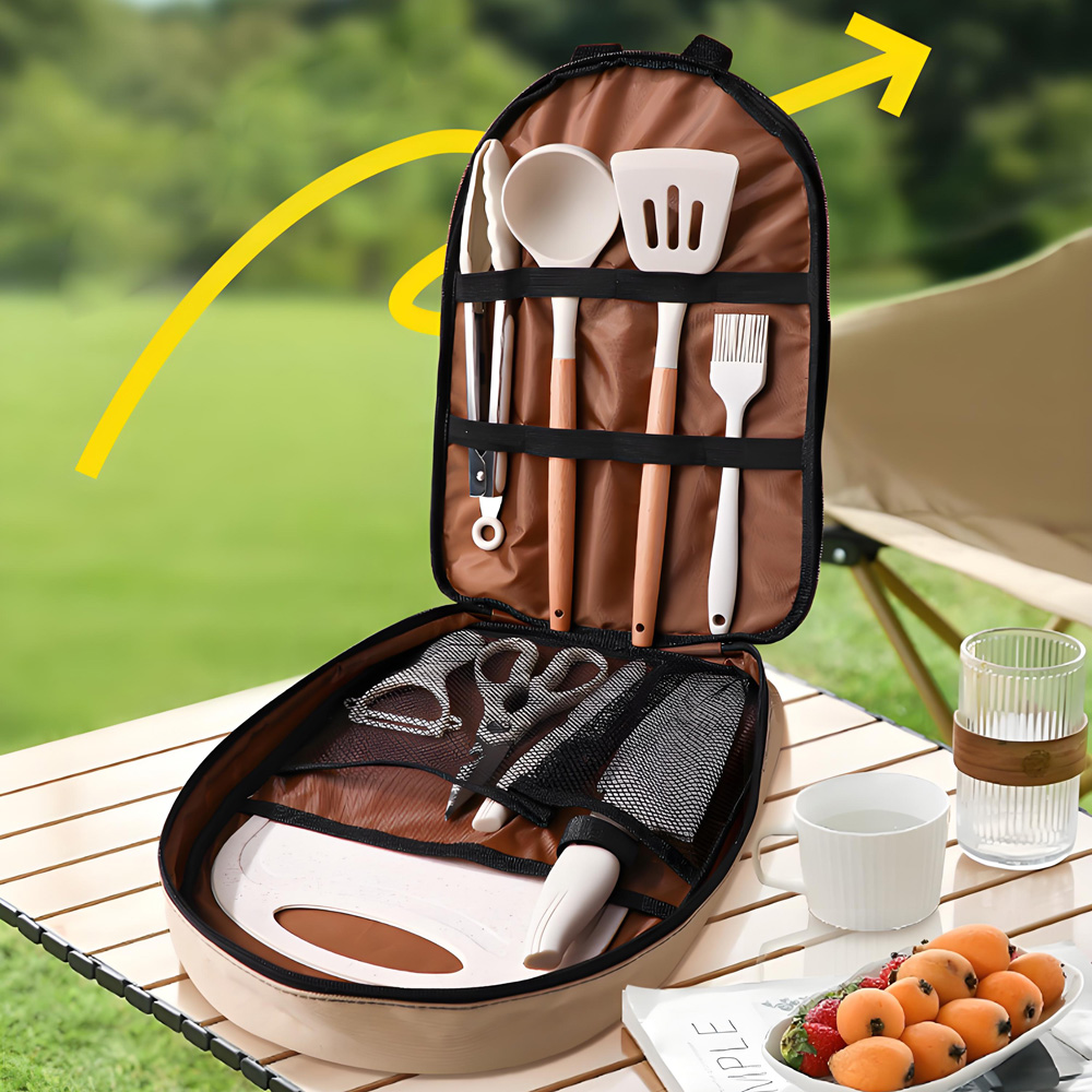 10Pcs Portable Camping Cooking - Camping Cooking And Dining Set review and price