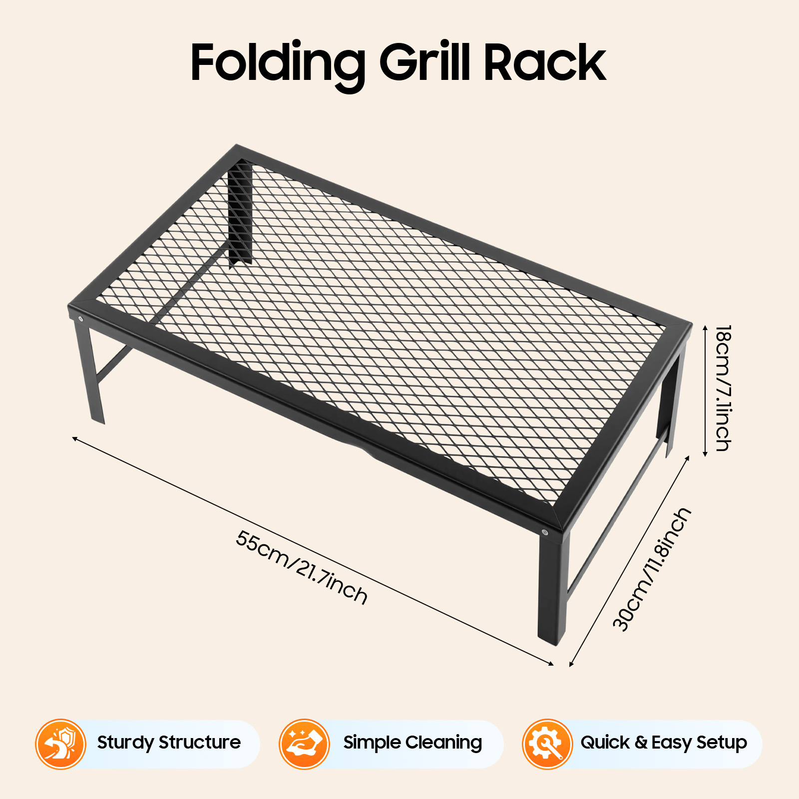 Portable Foldable Camping Gril - Camping Cooking Fire Pit review and price