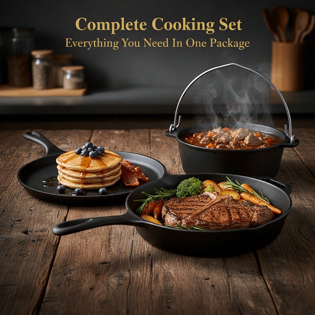 PACILACK Cast Iron Pots And Pa - Skillet Cast Iron Camp review and price