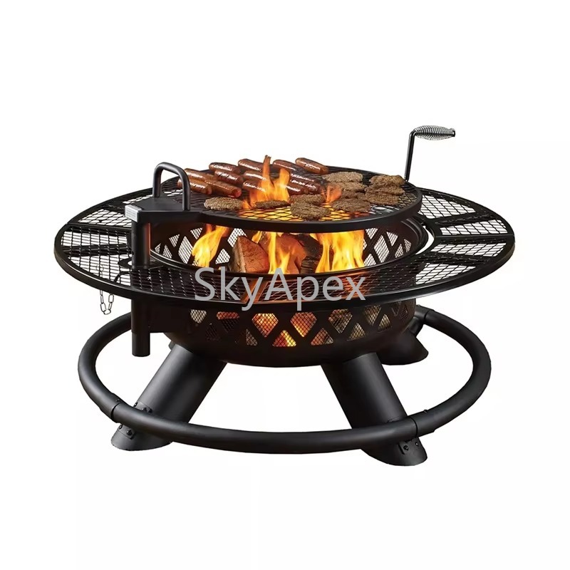 Heavy Duty Outdoor Metal BBQ G - Camping Cooking Fire Pit review and price