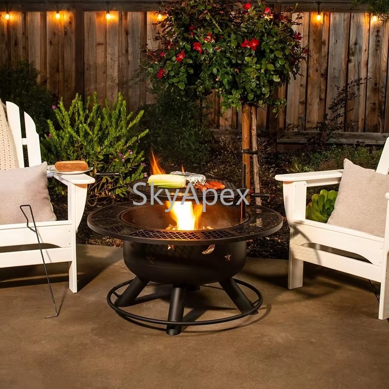Heavy Duty Outdoor Metal BBQ G - Camping Cooking Fire Pit review and price