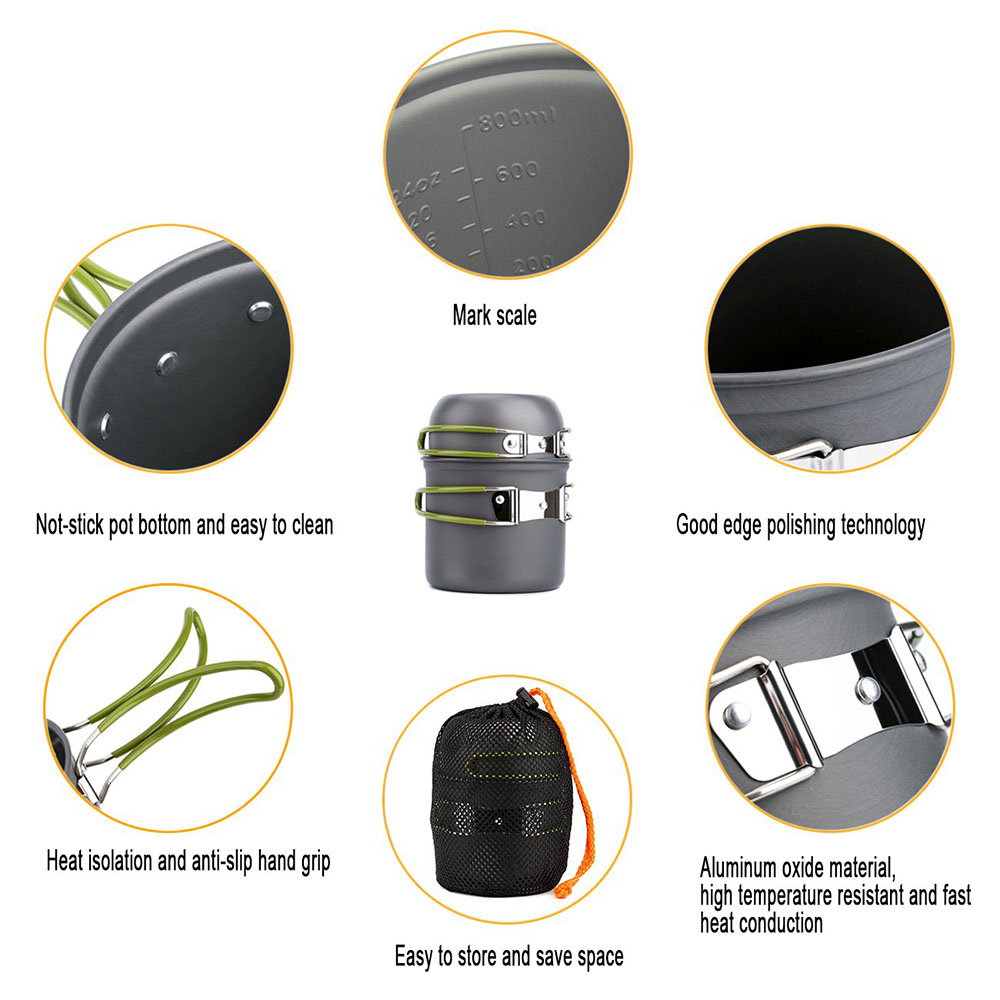 Ultralight Camping Pots Cookwa - Camping Cooking Recipes review and price