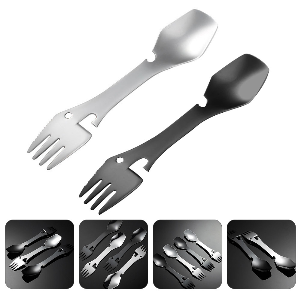 2Pcs Rustproof Stainless Steel - Camp Spork Set review and price