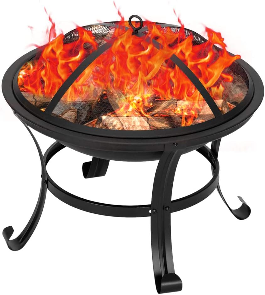 BBQ Grill Outdoor Wood Burning - Camping Cooking Fire Pit review and price