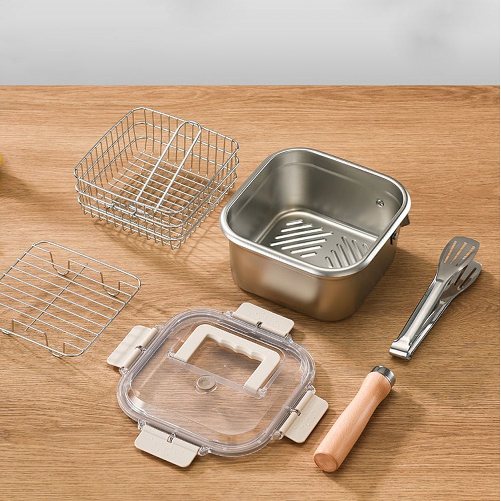 Portable Stainless Steel Fryin - Camping Cooking Recipes review and price