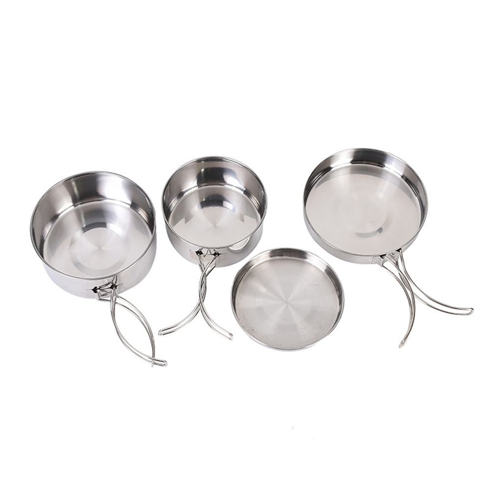 Outdoor Cooking Set 4-Piece St - Nesting Camping Cooking Set review and price