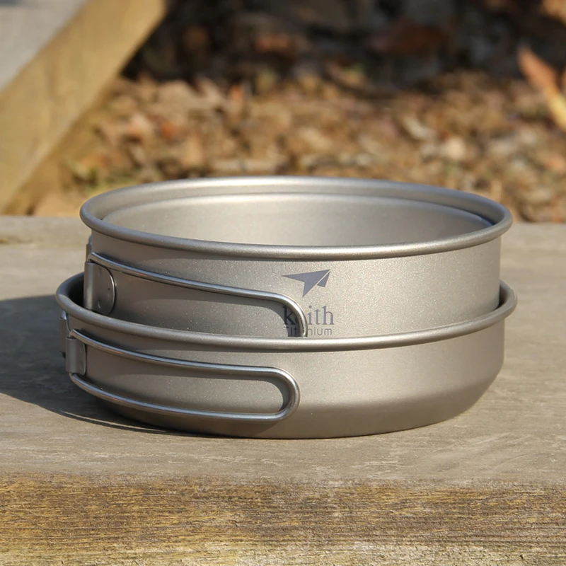 Keith 3PCS Titanium Cookware P - Camping Outdoor Cooking Equipment review and price