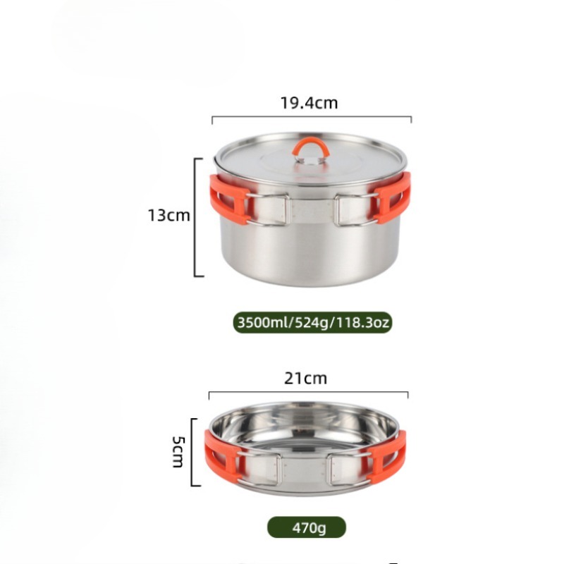 Camping Cookware Set, Lightwei - Nesting Camping Cooking Set review and price