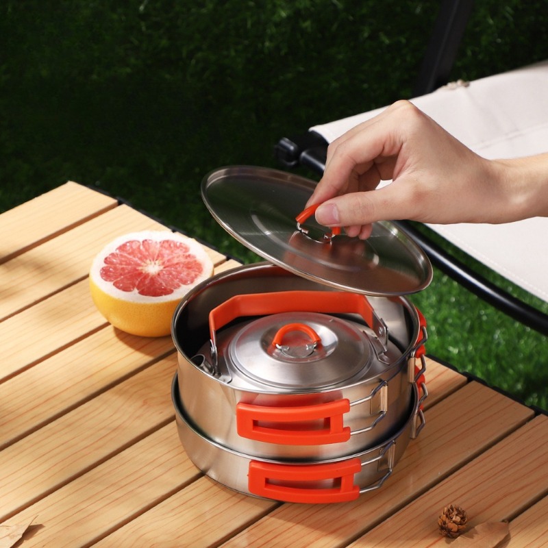 Camping Cookware Set, Lightwei - Nesting Camping Cooking Set review and price