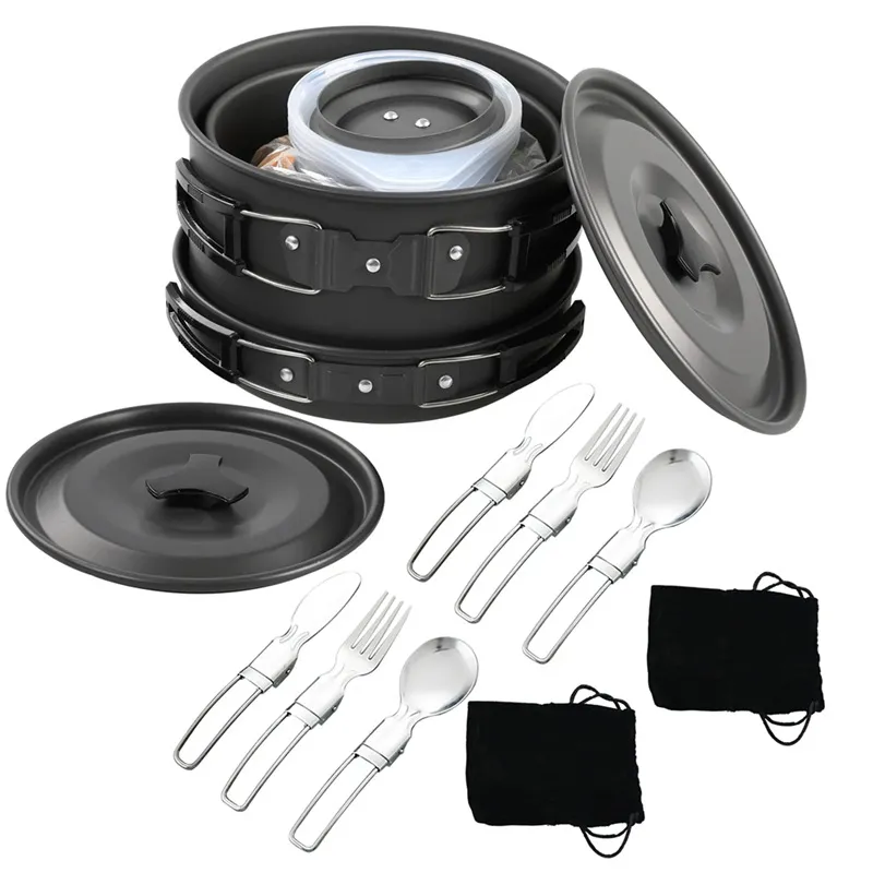 Portable Camping Cookware Set  - Nesting Camping Cooking Set review and price