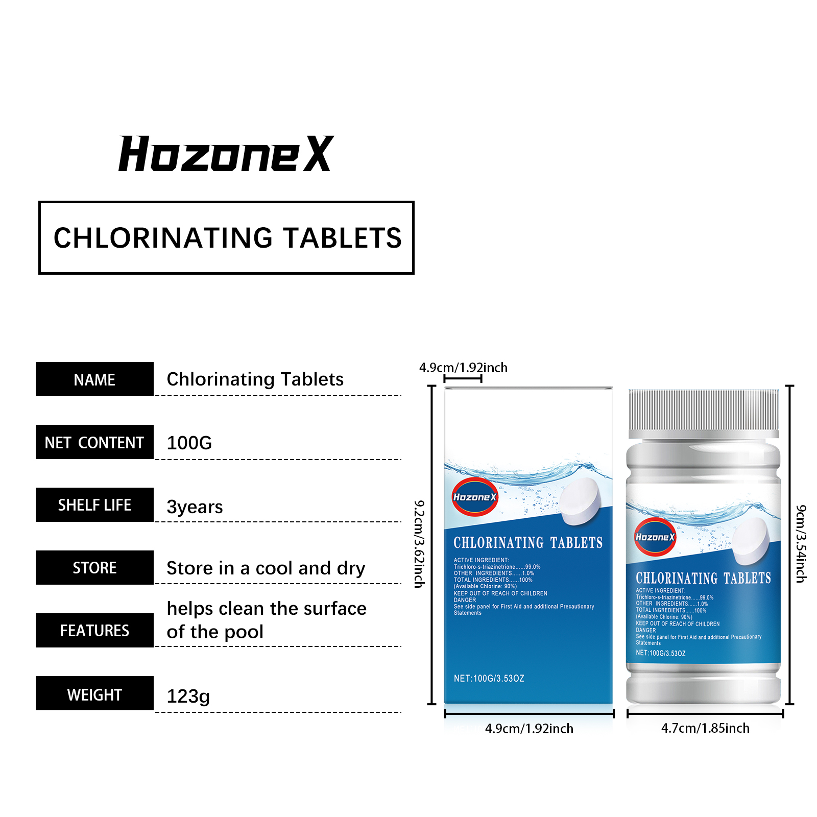 100g Swimming Pool Cleaning Ef - Water Purification Tablet review and price