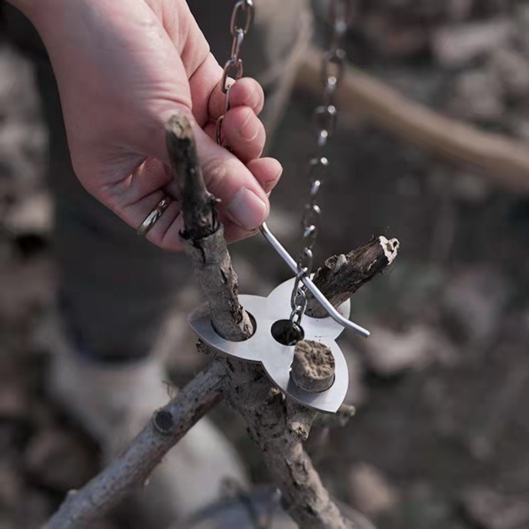 Stainless Steel Camping Tripod - Camping Cooking Recipes review and price