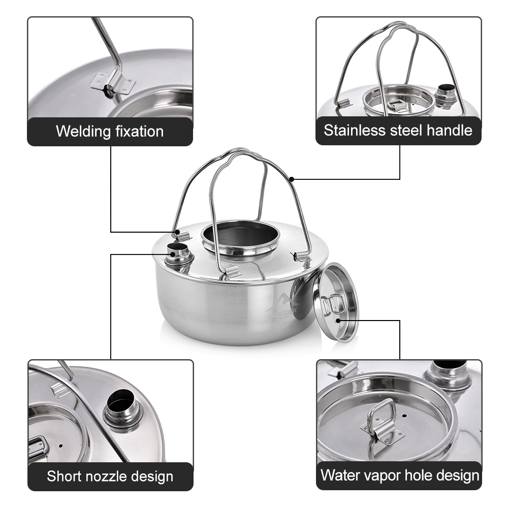 Widesea Camping Outdoor 1.7L S - Camping Cooking Utensil Set review and price